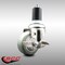 Service Caster 3.5 Inch 316SS Gray Polyurethane Swivel 1-1/2 Inch Expanding Stem Caster Brake SCC-SS316EX20S3514-PPUB-TLB-112 - alternate 4